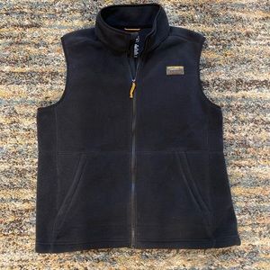 LL bean fleece vest size large